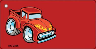 KC-2386 Bad Ass Truck OffSet Novelty Key Chain