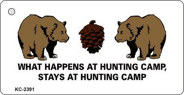 KC-2391 Hunting Camp Novelty Key Chain