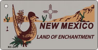 KC-2477 New Mexico Gray Novelty Key Chain