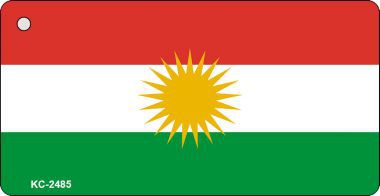 KC-2485 Kurdistan Flag Novelty Key Chain