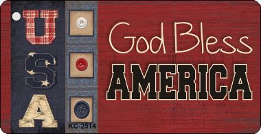 KC-2514 Bless USA Novelty Key Chain