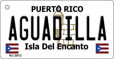 KC-2812 Aguadilla Puerto Rico Flag Novelty Key Chain