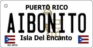 KC-2814 Aibonito Puerto Rico Flag Novelty Key Chain