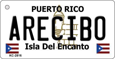 KC-2816 Arecibo Puerto Rico Flag Novelty Key Chain