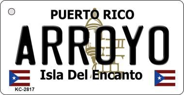 KC-2817 Arroyo Puerto Rico Flag Novelty Key Chain