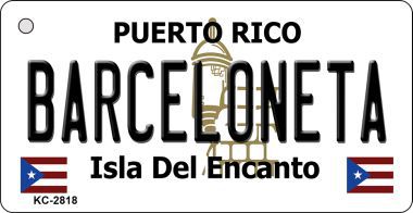 KC-2818 Barceloneta Puerto Rico Flag Novelty Key Chain