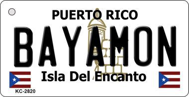 SMART BLONDE Bayamon Puerto Rico Flag Novelty Aluminum Key Chain KC-2820