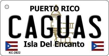 KC-2822 Caguas Puerto Rico Flag Novelty Key Chain