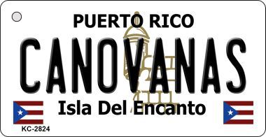 KC-2824 Canovanas Puerto Rico Flag Novelty Key Chain