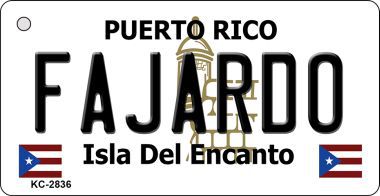 Fajardo Puerto Rico Flag Novelty Key Chain