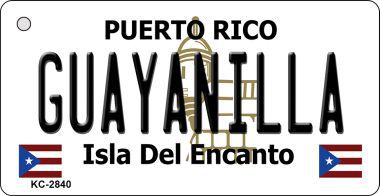 SMART BLONDE Guayanilla Puerto Rico Flag Novelty Aluminum Key Chain KC-2840
