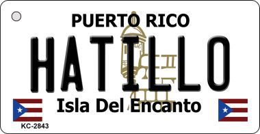 KC-2843 Hatillo Puerto Rico Flag Novelty Key Chain