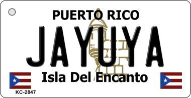 KC-2847 Jayuya Puerto Rico Flag Novelty Key Chain