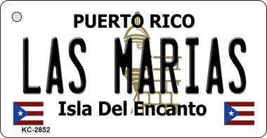 KC-2852 Las Marias Puerto Rico Flag Novelty Key Chain
