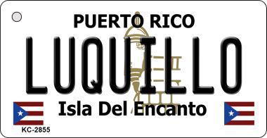 KC-2855 Luquillo Puerto Rico Flag Novelty Key Chain