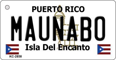 Smart Blonde Maunabo Puerto Rico Flag Novelty Key Chain KC-2858