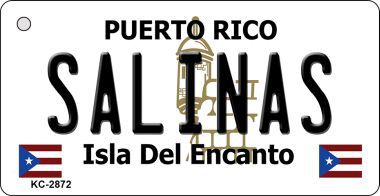 KC-2872 Salinas Puerto Rico Flag Novelty Key Chain