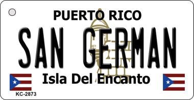 KC-2873 San German Puerto Rico Flag Novelty Key Chain