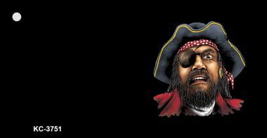 KC-3751 Pirate OffSet Novelty Key Chain