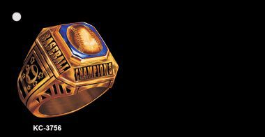 SMART BLONDE Baseball Ring Offset Novelty Aluminum Key Chain KC-3756