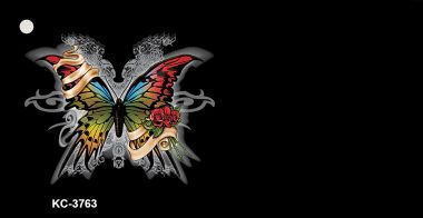 KC-3763 Butterfly OffSet Novelty Key Chain