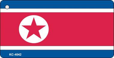 KC-4042 North Korea Flag Novelty Key Chain