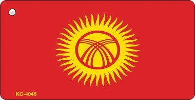 KC-4045 Kyrgyzstan Flag Novelty Key Chain