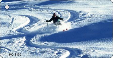 KC-3130 Snow Skiing Novelty Key Chain