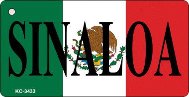 KC-3433 Sinaloa Flag Novelty Key Chain