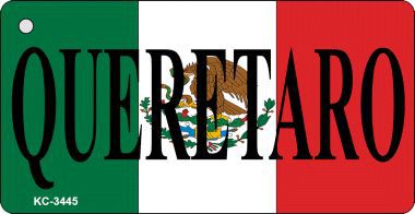 KC-3445 Queretaro On Flag Novelty Key Chain