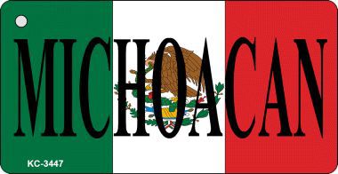 SMART BLONDE Michoacan On Flag Novelty Aluminum Key Chain KC-3447