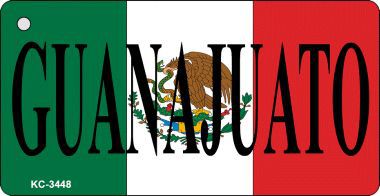 KC-3448 Guanajuato On Flag Novelty Key Chain