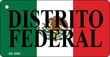 KC-3451 Distrito Federal On Flag Novelty Key Chain