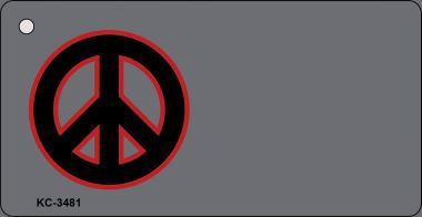 KC-3481 Peace OffSet Novelty Key Chain