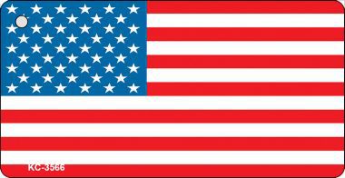 SMART BLONDE American Flag Novelty Aluminum Key Chain KC-3566