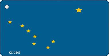 KC-3567 Alaska State Flag Novelty Key Chain