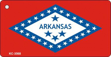 KC-3568 Arkansas State Flag Novelty Key Chain