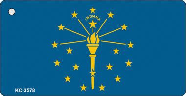 KC-3578 Indiana State Flag Novelty Key Chain