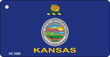 KC-3580 Kansas State Flag Novelty Key Chain