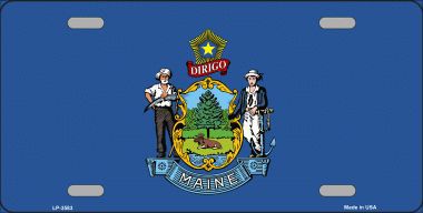 KC-3583 Maine State Flag Novelty Key Chain