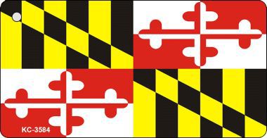 KC-3584 Maryland State Flag Novelty Key Chain