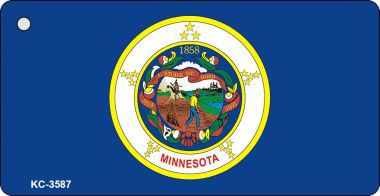 KC-3587 Minnesota State Flag Novelty Key Chain