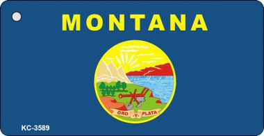 KC-3589 Montana State Flag Novelty Key Chain