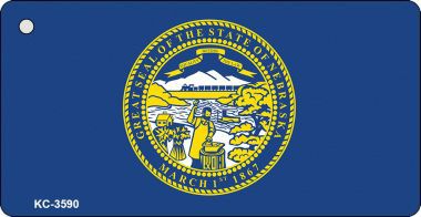 KC-3590 Nebraska State Flag Novelty Key Chain