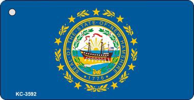 KC-3592 New Hampshire State Flag Novelty Key Chain