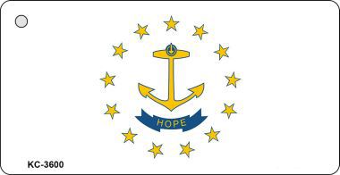 KC-3600 Rhode Island State Flag Novelty Key Chain