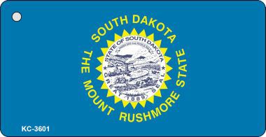 KC-3601 South Dakota State Flag Novelty Key Chain