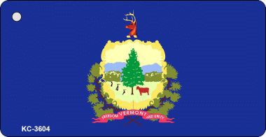 KC-3604 Vermont State Flag Novelty Key Chain