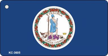 KC-3605 Virginia State Flag Novelty Key Chain