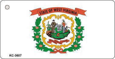 KC-3607 West Virginia State Flag Novelty Key Chain